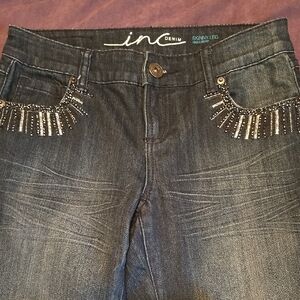 Inc Sz 4 Skinny Leg Regular fit Jeans with beading on pockets